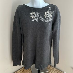 LOFT Embroidered Sweater